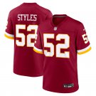 adult & youth,toddler Commanders Uniform 52 Sonny Styles Jersey 2026 Draft Stitched Shirt Burgundy
