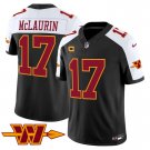 adult & youth Commanders Uniform 17 Terry McLaurin Jersey 2026 Stitched Black-White with C patch