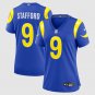 women's Los Angeles Rams Uniform 9 Matthew Stafford Jersey 2026 new Stitched Activewear Royal Shirt