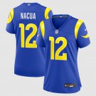 women's Los Angeles Rams Uniform 12 Puka Nacua Jersey 2026 new Stitched Activewear Royal Shirt