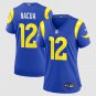 women's Los Angeles Rams Uniform 12 Puka Nacua Jersey 2026 new Stitched Activewear Royal Shirt