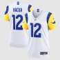 women's Los Angeles Rams Uniform 12 Puka Nacua Jersey 2026 new Stitched Activewear White Shirt