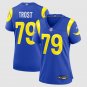 women's Los Angeles Rams Uniform 79 Keagen Trost Jersey 2026 new Stitched Activewear Royal Shirt