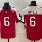 adult & youth Buccaneers Uniform 6 Baker Mayfield Jersey Stitched Red-White 50th Season & C Patch