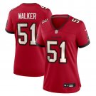 women's Tampa Bay Buccaneers Uniform 51 David Walker Jersey Stitched Activewear Red Shirt