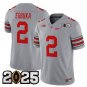 adult & youth Ohio State Buckeyes Uniform 2 Emeka Egbuka Jersey College Stitched Gray 2025 CFP Final