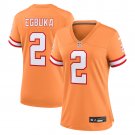 women's Tampa Bay Buccaneers Uniform 2 Emeka Egbuka Jersey Stitched Activewear Orange Shirt