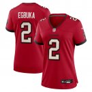 women's Tampa Bay Buccaneers Uniform 2 Emeka Egbuka Jersey Stitched Activewear Red Shirt
