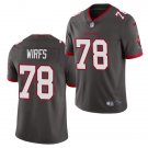 adult & youth,toddler Buccaneers Uniform 78 Tristan Wirfs Jersey Stitched Activewear Pewter Shirt