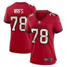 women's Tampa Bay Buccaneers Football Uniform 78 Tristan Wirfs Jersey Stitched Activewear Red Shirt