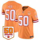 adult & youth Buccaneers Uniform 50 Vita Vea Jersey Stitched Orange 50th Season Patch Activewear