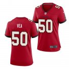 women's Tampa Bay Buccaneers Football Uniform 50 Vita Vea Jersey Stitched Activewear Red Shirt