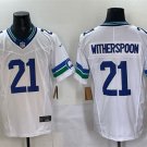 adult & youth,toddler Seahawks Uniform 21 Devon Witherspoon Jersey Stitched Activewear White Shirt