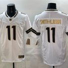 adult Seattle Seahawks 11 Jaxon Smith-Njigba Jersey Stitched White Gold F.U.S.E. Limited Activewear