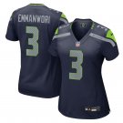 women's Seattle Seahawks Football Uniform 3 Nick Emmanwori Jersey Stitched Activewear Navy Shirt
