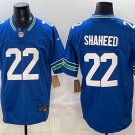 adult & youth,toddler Seahawks Uniform 22 Rashid Shaheed Jersey Stitched Activewear Royal Shirt