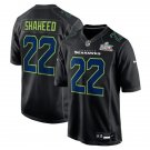 adult Seattle Seahawks Uniform 22 Rashid Shaheed Jersey Stitched Black Super Bowl LX Carbon Fashion