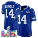 adult & youth,toddler Seahawks Uniform 14 Sam Darnold Jersey Stitched Royal Super Bowl LX Patch