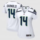 women's Seattle Seahawks Football Uniform 14 Sam Darnold Jersey Stitched Activewear White Shirt