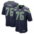 adult & youth,toddler Seattle Seahawks Uniform 76 Grey Zabel Jersey Stitched Activewear Navy Shirt