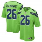 adult & youth,toddler Seahawks Uniform 26 Zach Charbonnet Jersey Stitched Activewear Green Shirt