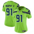 women's Seattle Seahawks Football Uniform 91 Byron Murphy II Jersey Stitched Activewear Green Shirt