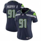 women's Seattle Seahawks Football Uniform 91 Byron Murphy II Jersey Stitched Activewear Navy Shirt