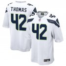 adult & youth,toddler Seahawks Uniform 42 Drake Thomas Jersey Stitched Activewear White Shirt