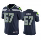 adult & youth,toddler Seahawks Uniform 67 Charles Cross Jersey Stitched Activewear Navy Shirt