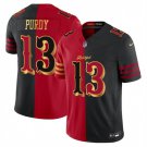 adult & youth SF 49ers Uniform 13 Brock Purdy Jersey Stitched Activewear Split Red/Black Shirt