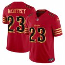 adult & youth SF 49ers Uniform 23 Christian McCaffrey Jersey Stitched Activewear Red-Glod Rivalries