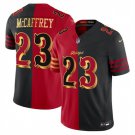 adult & youth SF 49ers Uniform 23 Christian McCaffrey Jersey Stitched Activewear Split Red/Black