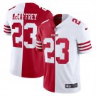 adult & youth SF 49ers Uniform 23 Christian McCaffrey Jersey Stitched Activewear Split White/Red