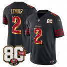 adult & youth,toddler SF 49ers Uniform 2 Deommodore Lenoir Jersey Stitched 80th Years Patch Black