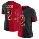 adult & youth SF 49ers Uniform 2 Deommodore Lenoir Jersey Stitched Activewear Split Red/Black Shirt