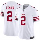 adult & youth,toddler SF 49ers Uniform 2 Deommodore Lenoir Jersey Stitched Activewear White Shirt