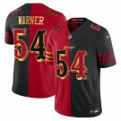 adult & youth SF 49ers Uniform 54 Fred Warner Jersey Stitched Activewear Split Red/Black Shirt