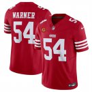adult & youth,toddler SF 49ers Uniform 54 Fred Warner Jersey Stitched Activewear Red C Patch Shirt