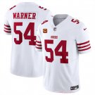 adult & youth,toddler SF 49ers Uniform 54 Fred Warner Jersey Stitched Activewear White C Patch Shirt