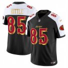 adult & youth SF 49ers Uniform 85 George Kittle Jersey Stitched Activewear Black-White Rivalries