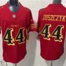 adult & youth SF 49ers Uniform 44 Kyle Juszczyk Jersey Stitched Activewear Red-Glod Rivalries Shirt