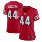 women's San Francisco 49ers Uniform 44 Kyle Juszczyk Jersey Stitched Shirt Red Alternate