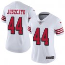 women's San Francisco 49ers Uniform 44 Kyle Juszczyk Jersey Stitched Shirt White Alternate