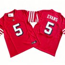 adult & youth,toddler San Francisco 49ers Uniform 5 Mike Evans Jersey Stitched Shirt Red Alternate
