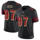 adult & youth,toddler SF 49ers Uniform 97 Nick Bosa Jersey Stitched Activewear Black Rivalries Shirt