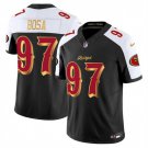 adult & youth SF 49ers Uniform 97 Nick Bosa Jersey Stitched Activewear Black-White Rivalries Shirt