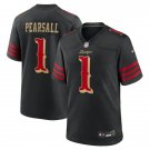 adult & youth,toddler SF 49ers Uniform 1 Ricky Pearsall Jersey Stitched Activewear Black Rivalries