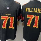 adult & youth,toddler SF 49ers Uniform 71 Trent Williams Jersey Stitched Activewear Black Rivalries