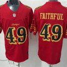 adult & youth SF 49ers Uniform 49 Faithful to The Bay Jersey Stitched Activewear Red-Glod Rivalries