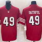adult & youth,toddler SF 49ers Uniform 49 Faithful to The Bay Jersey Stitched Shirt Red Alternate